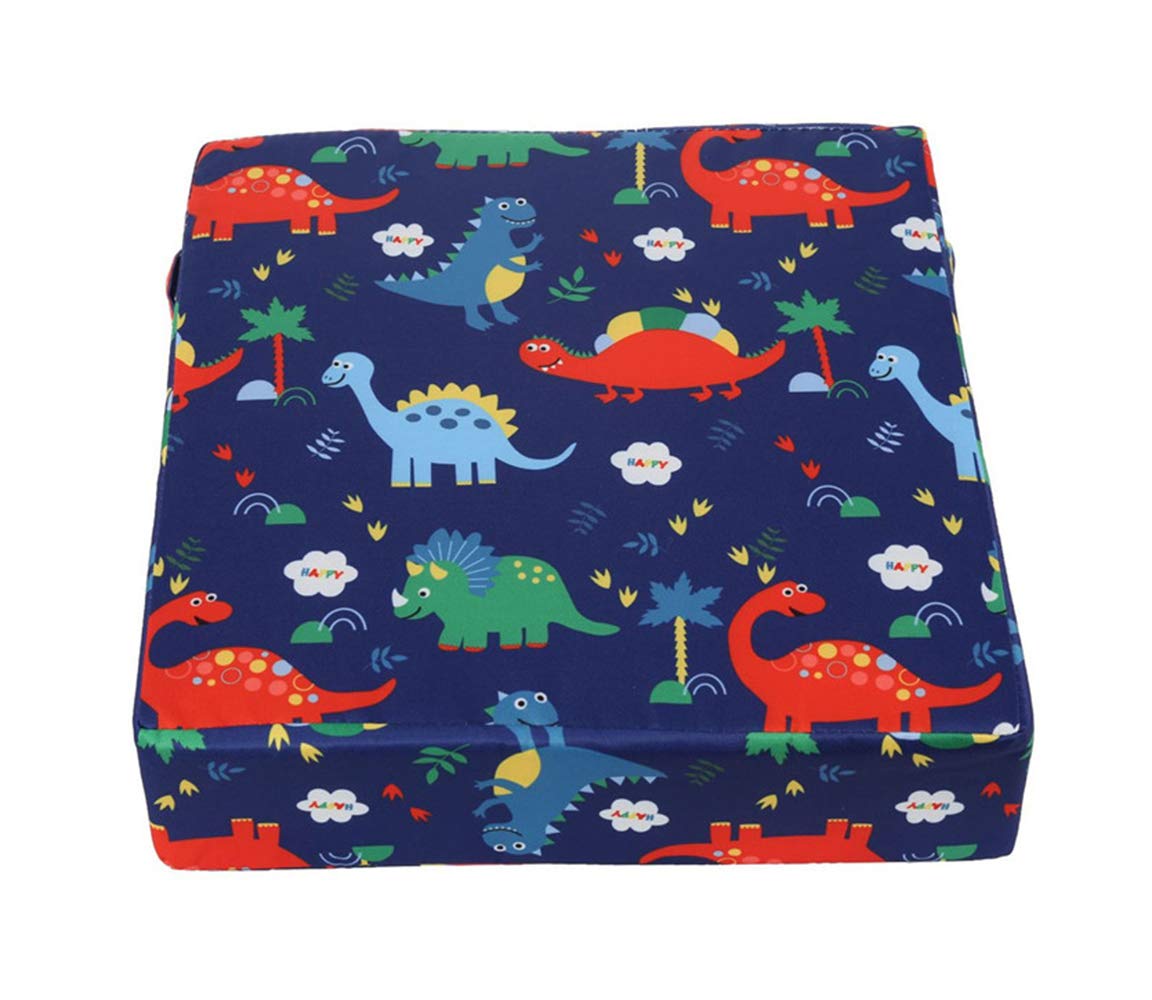Mornenjoy Toddler Booster Seat Cushion for Dining Table,Chair Increasing  Cushion for Children,Highchair Booster Cushion Washable Cloth Square Kids  Seat Cushion with Straps (Elephant Black) 
